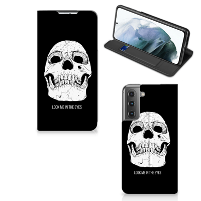 Mobiel BookCase Samsung Galaxy S21 FE Skull Eyes