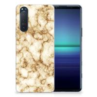 Sony Xperia 5II | TPU | Siliconen hoesje | Marmer Goud - thumbnail