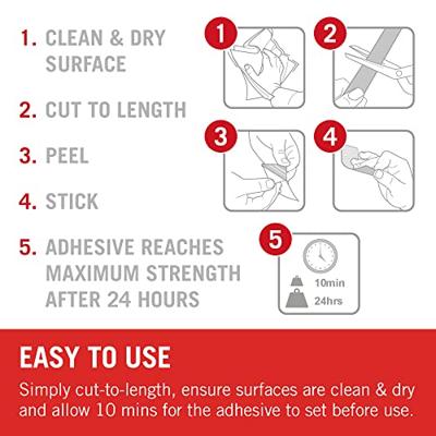 VELCRO® VEL-EC60219 Klittenband Om vast te plakken Haak- en lusdeel (l x b) 10000 mm x 20 mm Wit 10 m