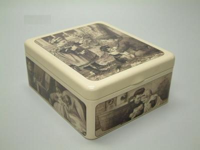 Ot en Sien Theekistje - Theedoos 4 vakjes Ot en Sien Theekistje - Theedoos 4 vakjes