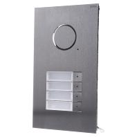 250420  - Door station Audio 4-fold, Flush mounting, stainless steel, 250420