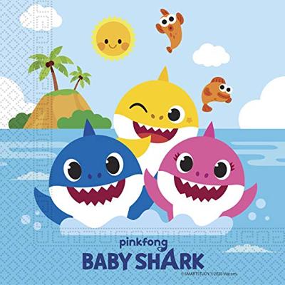 Baby Shark Servetten Palmboom (20st)