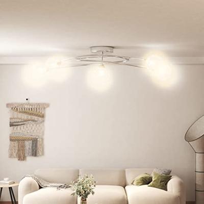 VidaXL Plafondlamp met gaasdraadkapjes 5xg9 VidaXL Plafondlamp met gaasdraadkapjes 5xg9