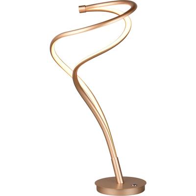 LED Tafellamp - Trio Select Nala - 1 Lichtpunt van 17 Watt - Touchdimmer - Aanpasbare Lichtkleur - Geheugenfunctie - IP20 - Goud - Metaal