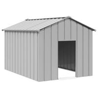 VidaXL Hondenhok met dak 113x153x101 cm gegalvaniseerd staal - thumbnail