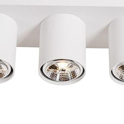 QAZQA Moderne plafondspot wit 3-lichts - Tubo