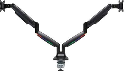 Kensington K59601WW Monitor-tafelbeugel Aantal monteerbare displays: 2 Display(s) 86,4 cm (34) Zwart Draaibaar, Kantelbaar, Zwenkbaar