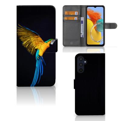 Samsung Galaxy M14 | Telefoonhoesje | Met pasjeshouder | Papegaai Samsung Galaxy M14 | Telefoonhoesje | Met pasjeshouder | Papegaai