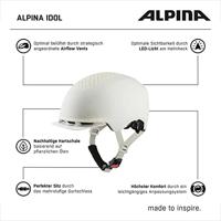 Olympic Sportswear Alpina sports urban helm idol 55-59 mat gebroken wit - thumbnail