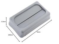 Rubbermaid deksel voor afvalcontainer Slim Jim, tuimeldeksel, grijs - thumbnail