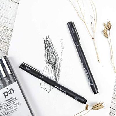 Fineliner Uni-ball Pin 0.5mm blauw | 12 stuks Fineliner Uni-ball Pin 0.5mm blauw | 12 stuks