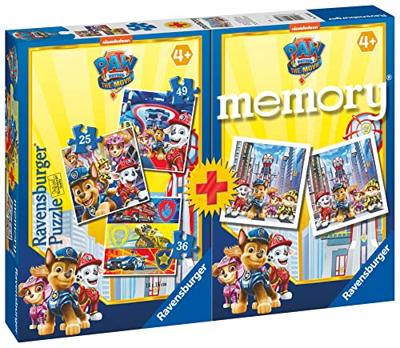 Ravensburger PAW Patrol 3-in-1 puzzel met memory - 25/36/49 stukjes