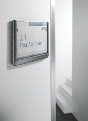 Durable Click Sign deurnaamhouder, ft 14,9 x 14,8 cm, grijs - thumbnail