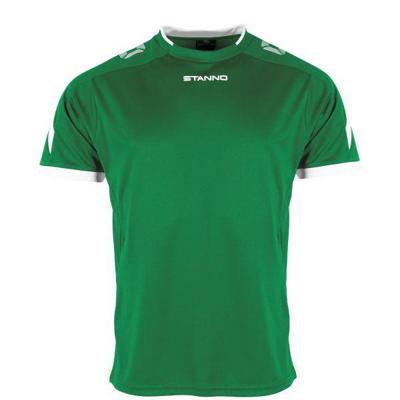 Stanno 410006K Drive Match Shirt Kids - Green-White - 140 Stanno 410006K Drive Match Shirt Kids - Green-White - 140