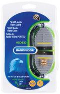 Bandridge SCART Kabel | SCART Male naar SCART Male | 2 m | Blauw | 1 stuks - BVL7102 BVL7102 - thumbnail