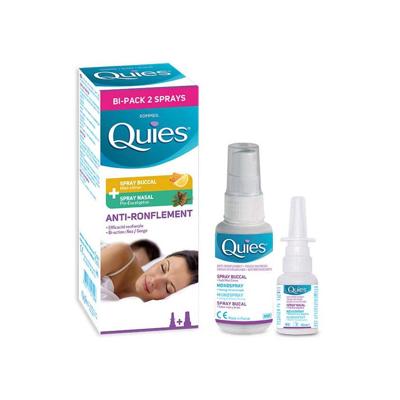 Quies Tegen Snurken Bipack Spray Neus 15ml + Mond 70ml