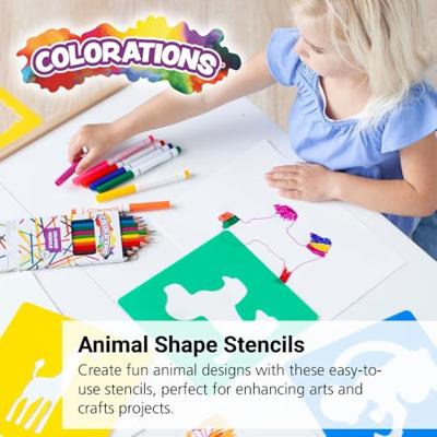 Colorations - herbruikbare dieren sjablonen - 12st. Colorations - herbruikbare dieren sjablonen - 12st.