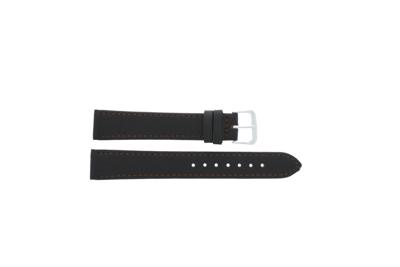 Horlogeband Universeel X105SDB Leder Donkerbruin 24mm