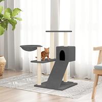 VidaXL Kattenmeubel met sisal krabpalen 82 cm donkergrijs - thumbnail