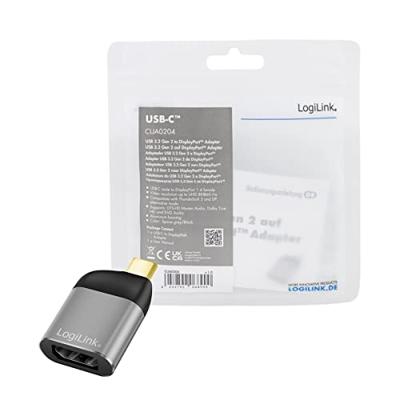 LogiLink USB 3.2 Gen 2 (USB 3.1 Gen 2) Adapter [1x USB 3.2 Gen 2 stekker C (USB 3.1) - 1x DisplayPort bus] CUA0204