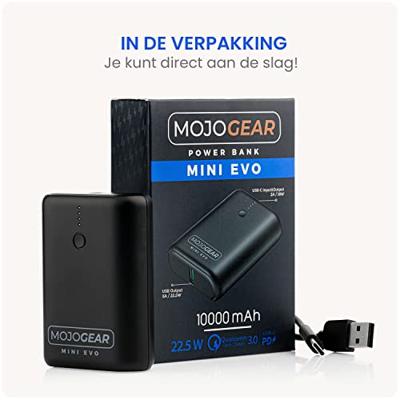 MOJOGEAR MINI EVO 10.000 mAh powerbank 22.5W