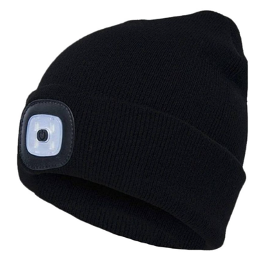 Diggers Muts Met Lampje | Zwart - DIG375