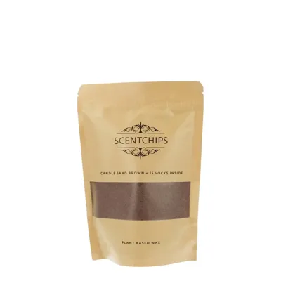 Scentchips kaarsenzand 250gr bruin