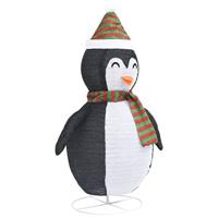 VidaXL Kerstpinguïn decoratief led 120 cm luxe stof - thumbnail