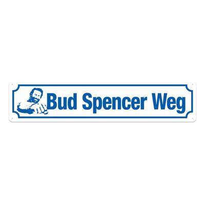 Bud Spencer Tin Sign Bud Spencer Weg 46 x 10 cm