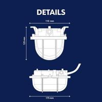 Müller-Licht Oval Lamp voor vochtige ruimte E27 Wit - thumbnail
