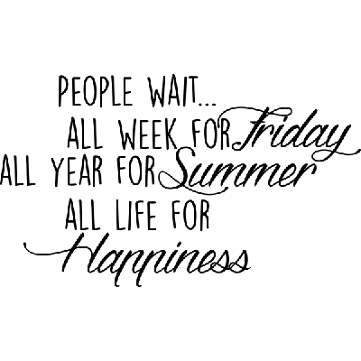 People wait - Muursticker People wait - Muursticker