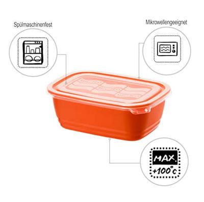 Rotho magnetrondoos 1 l eco papaya rood - thumbnail