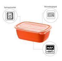 Rotho eco magnetrondoos 1l papaya rood - thumbnail