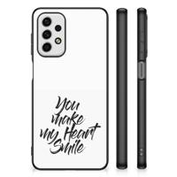 Samsung Galaxy A23 | Telefoon Hoesje | met tekst Heart Smile - thumbnail