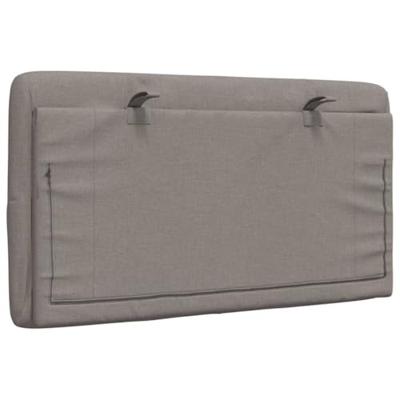 Hoofdbordkussen 90 cm stof taupe
