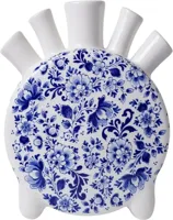 Heinen Delfts Blauw tulpenvaas keramiek rond 15x5.5x20cm delfts blauw - thumbnail