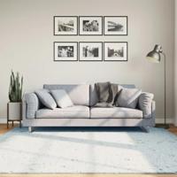 VidaXL Vloerkleed huarte laagpolig zacht wasbaar 200x200 cm blauw - thumbnail