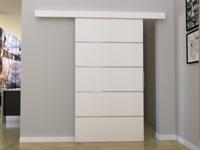 Schuifdeur CLOVIS 96 cm wit - thumbnail