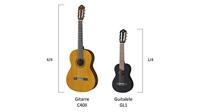 Yamaha GL1 - Guitalele, Zwart - thumbnail