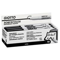 Giotto Robercolor whiteboardmarker, medium, ronde punt, zwart - thumbnail