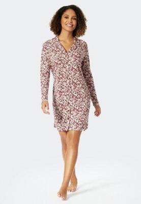 Schiesser Schiesser Nachthemd lange mouw plum 176995 42/XL