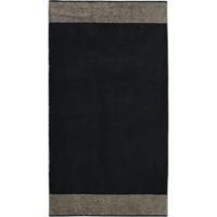 Cawö Cawö Two-Tone Handdoek schwarz 50/100 - thumbnail