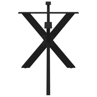 Eettafelpoot spider vorm 150x78x(72-73) cm staal zwart Eettafelpoot spider vorm 150x78x(72-73) cm staal zwart