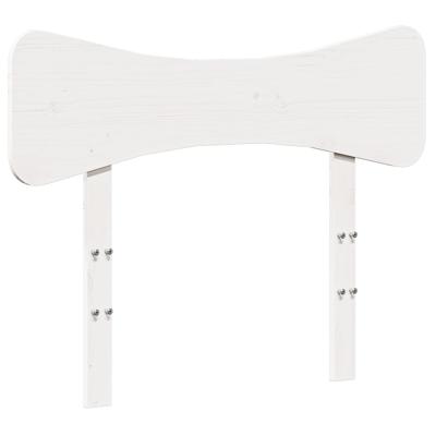 Bedframe zonder matras massief grenenhout wit 90x190 cm