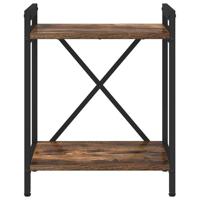 Boekenkast Gerookt eiken 40 x 30 x 48.5 cm Bewerkt hout - thumbnail