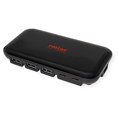 ROLINE USB 3.2 Gen 2 Hub, 7-voudig (3x Type C + 4x Type A)