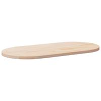 Tafelblad 110x55x2,5 cm massief grenenhout ovaal - thumbnail