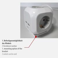 Brennenstuhl ALEA-Power 2xUSB-Charger + stekkerblok 4-voudig stekkerdoos - thumbnail