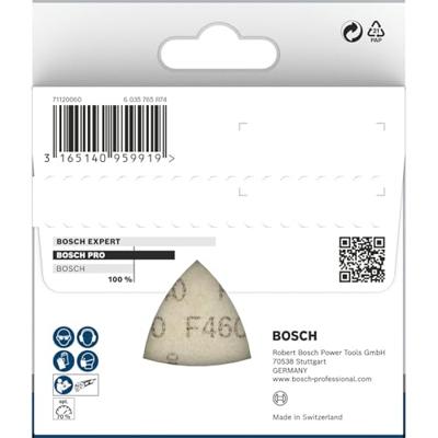 Bosch Accessories Bosch Power Tools 2608621689 Deltaschuurpapier Korrelgrootte (num) 240 (l x b) 93 mm x 93 mm 5 stuk(s) Bosch Accessories Bosch Power Tools 2608621689 Deltaschuurpapier Korrelgrootte (num) 240 (l x b) 93 mm x 93 mm 5 stuk(s)