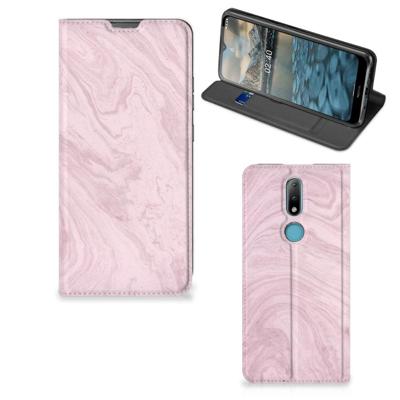 Nokia 2.4 | Standcase | Marble Pink - Origineel Cadeau Vriendin Nokia 2.4 | Standcase | Marble Pink - Origineel Cadeau Vriendin